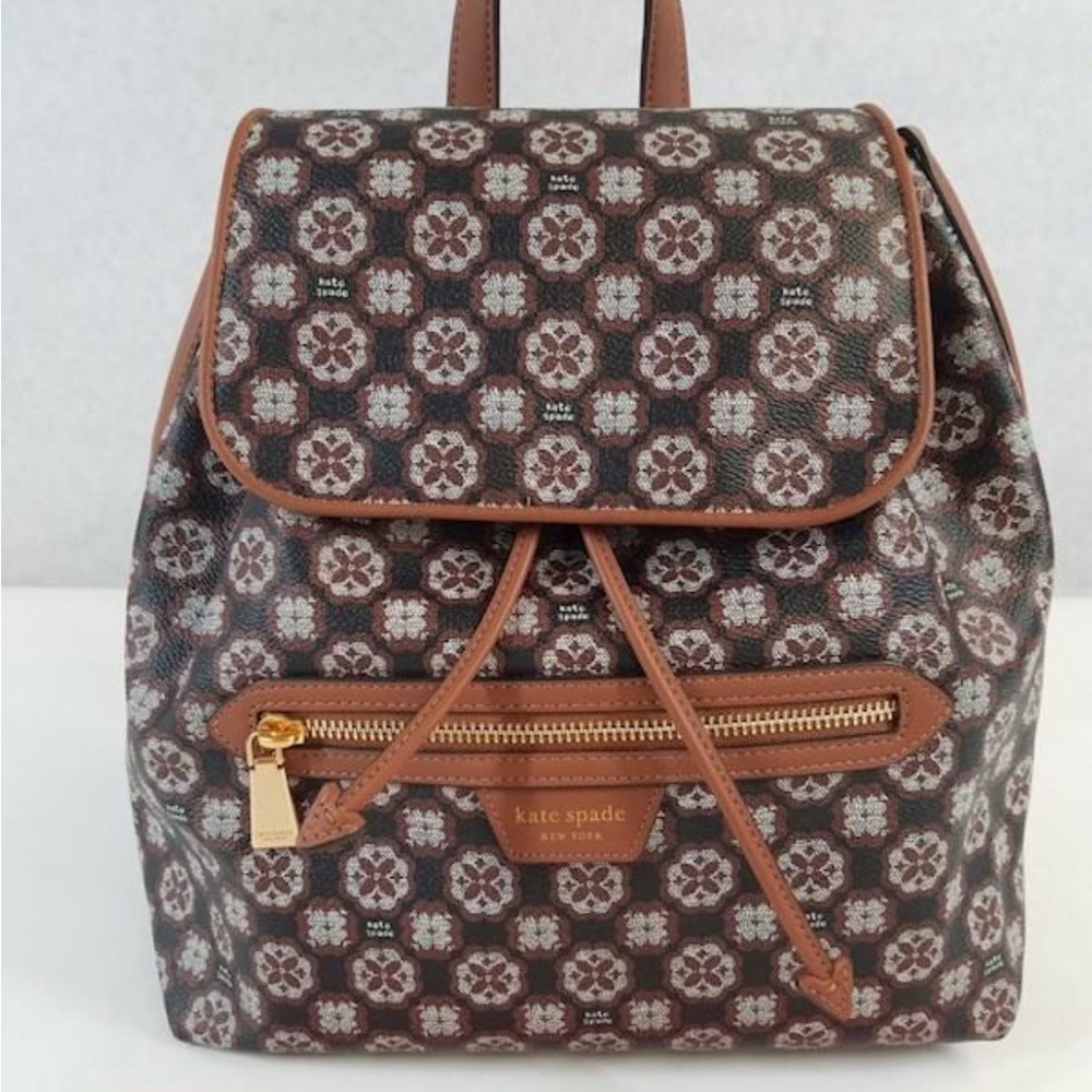 Kate Spade Flower Monogram Mia Backpack NWOT